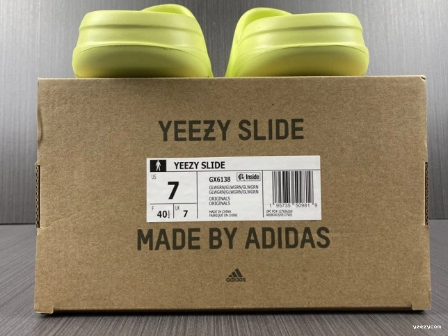 Green Slide GX6138 Yeezy Adidas 1213